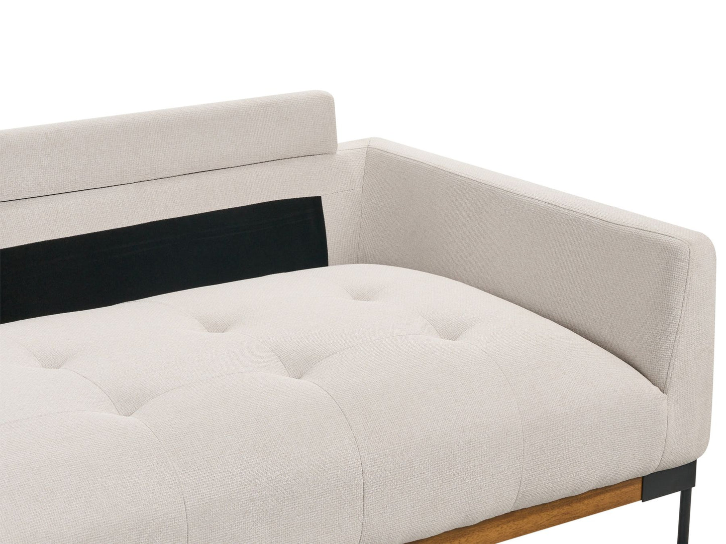 3 Seater Fabric Sofa Light Beige SKAVEN