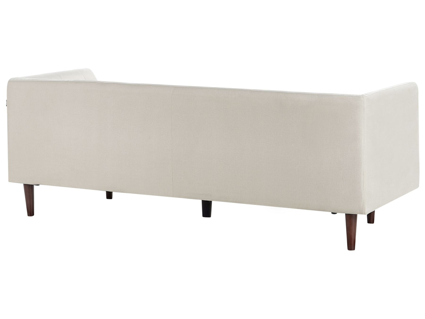 3 Seater Fabric Sofa Light Beige BYSKE
