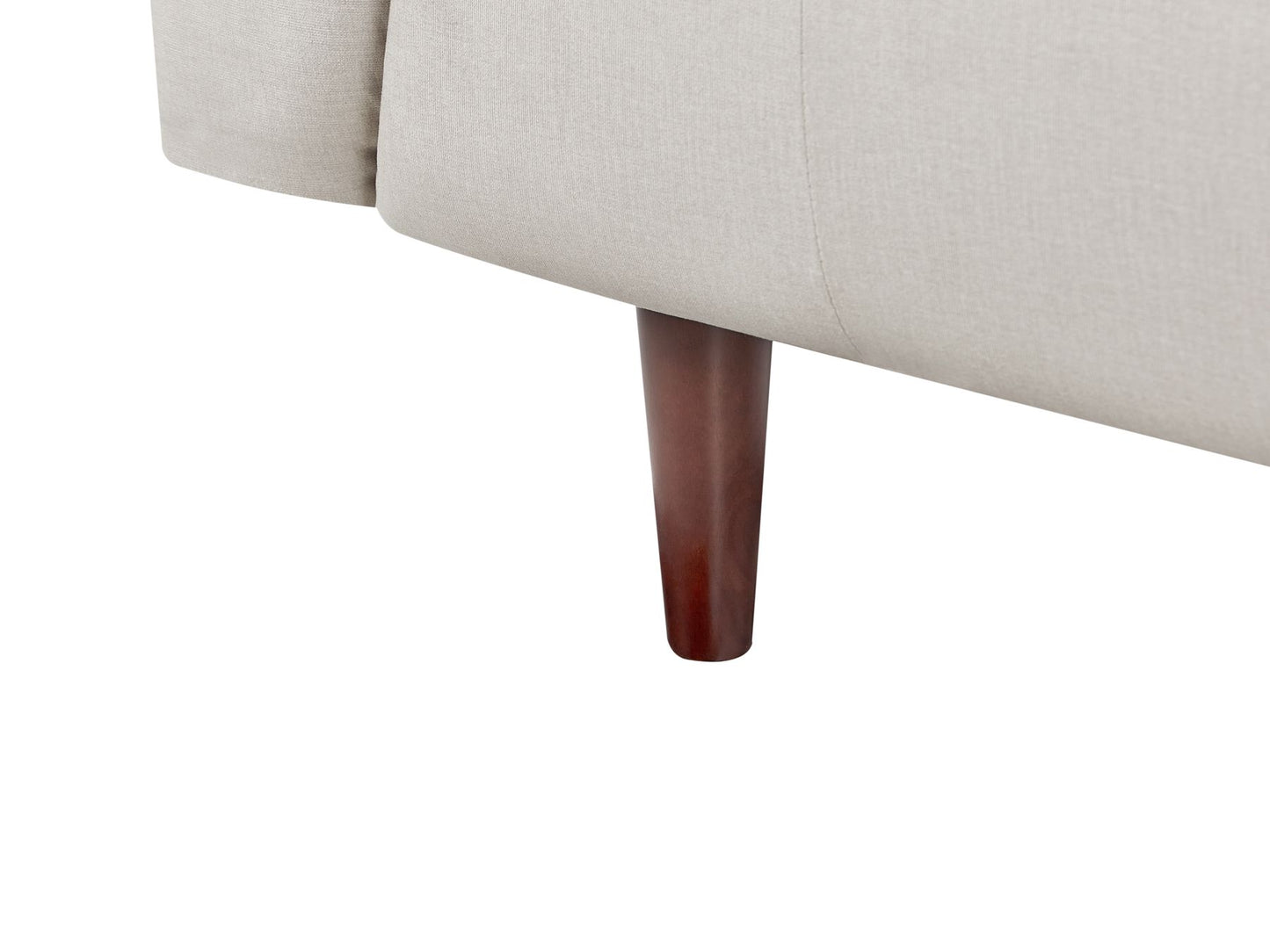 3 Seater Fabric Sofa Light Beige BYSKE