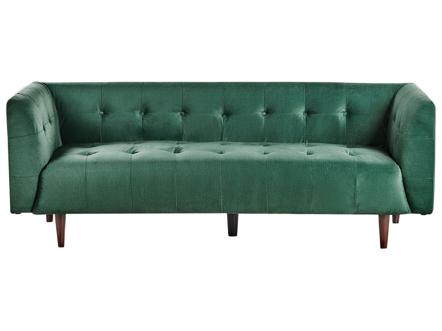 3 Seater Fabric Sofa Green BYSKE