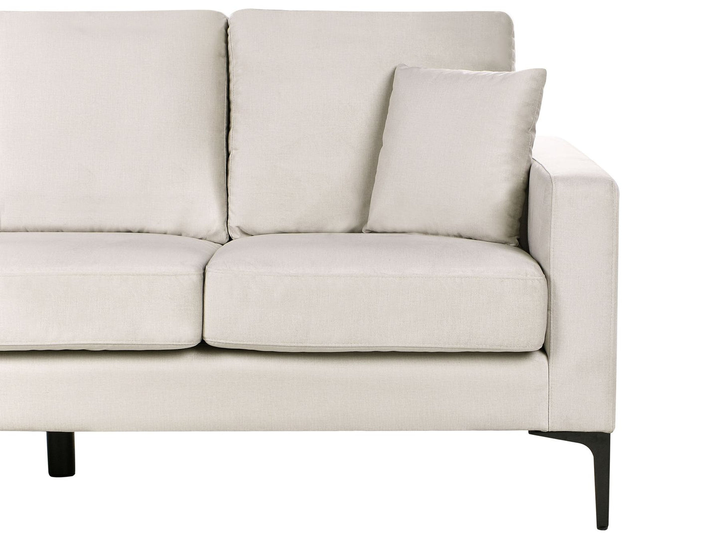 3 Seater Fabric Sofa Light Beige GAVLE