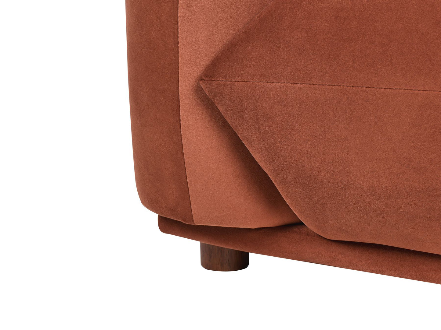 3 Seater Velvet Sofa Golden Brown LUVOS