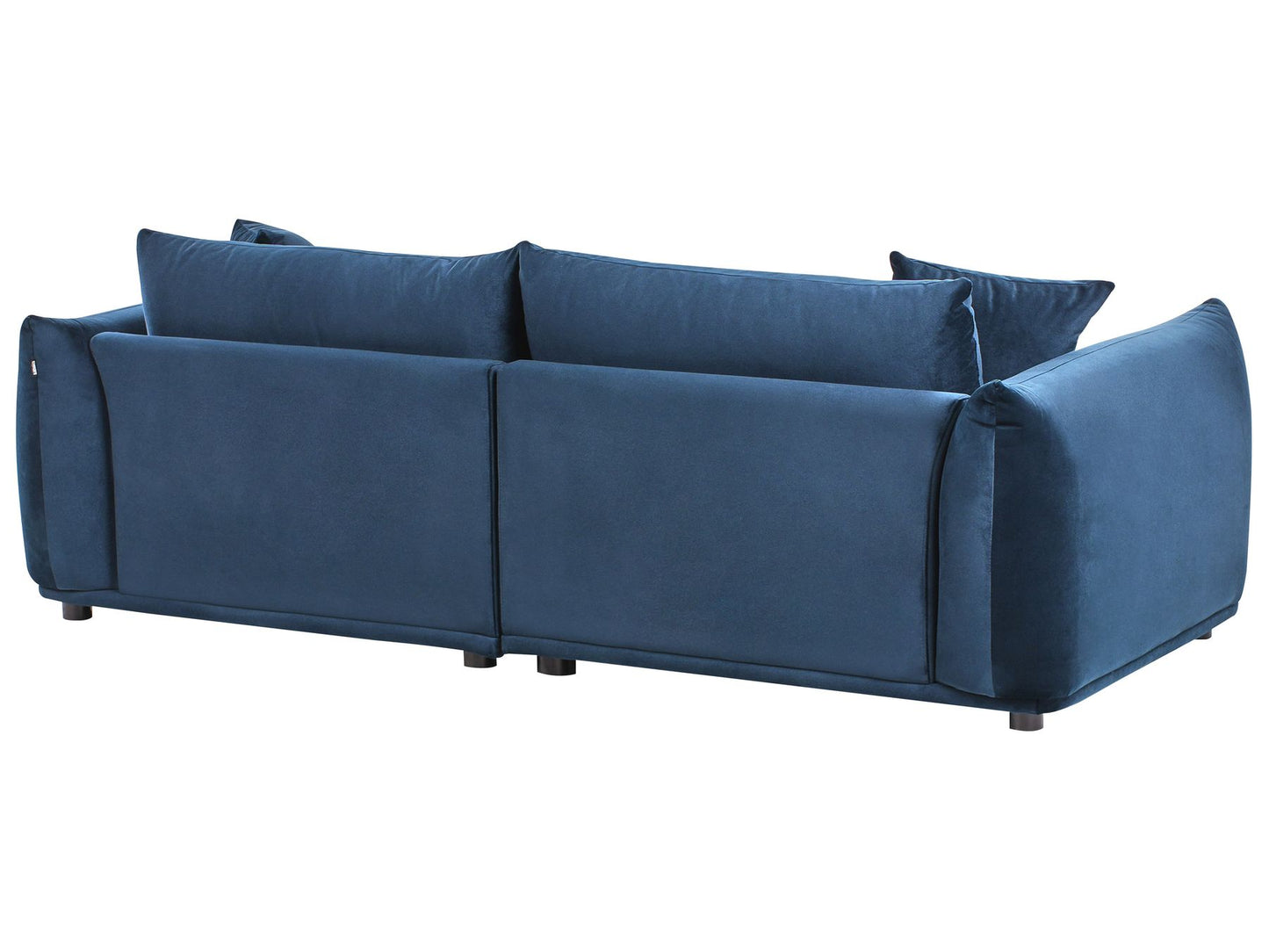 3 Seater Velvet Sofa Dark Blue LUVOS