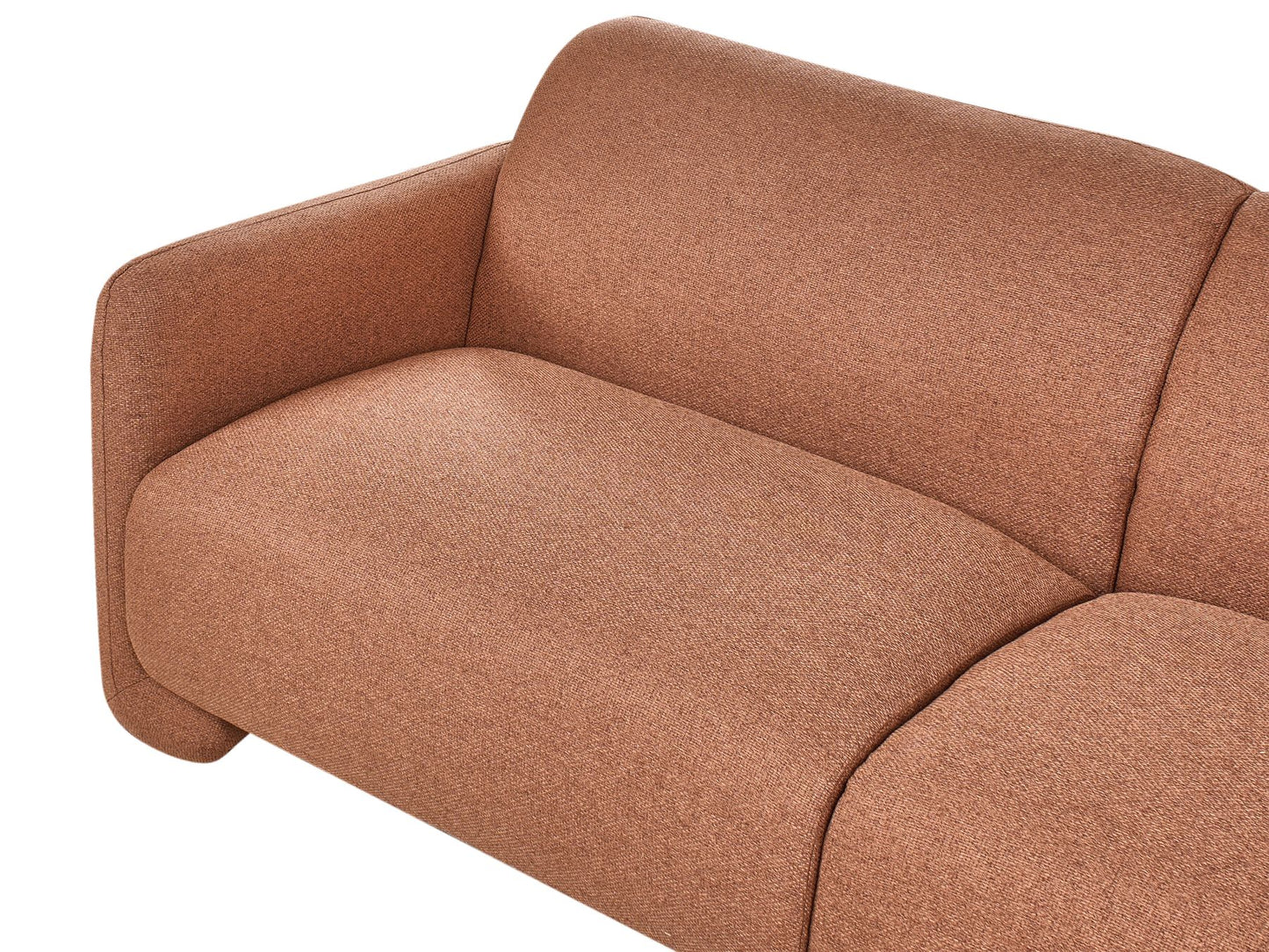 3 Seater Fabric Sofa Golden Brown SALAND