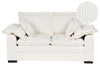 2 Seater Jumbo Cord Sofa White