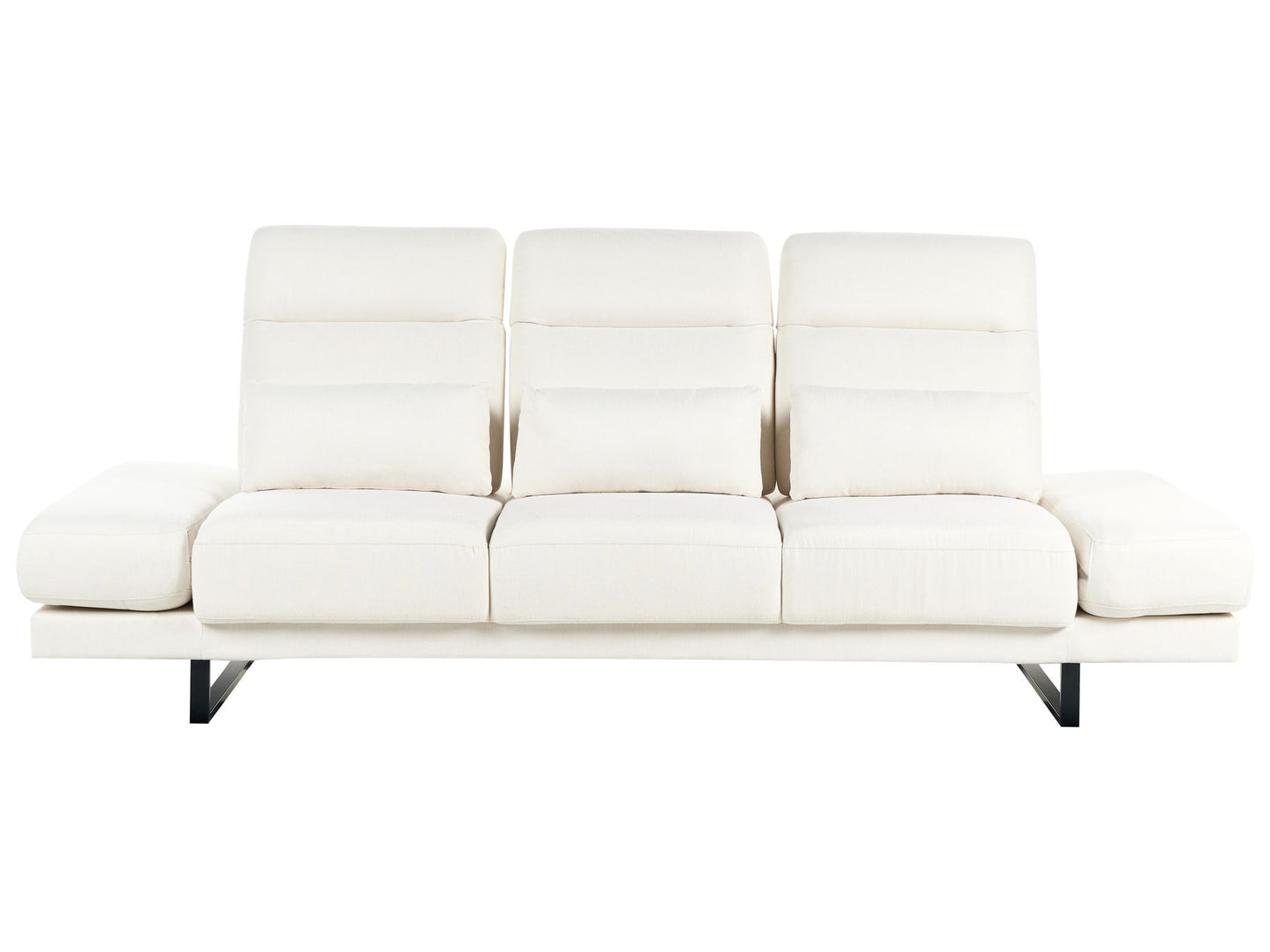 Fabric 3 Seater Sofa Off White IKAST