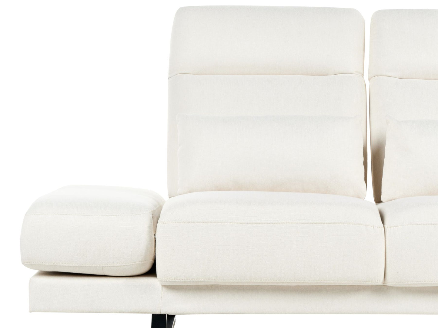Fabric 3 Seater Sofa Off White IKAST
