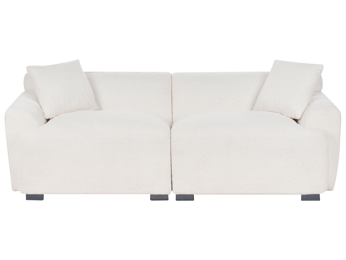 3 Seater Boucle Sofa White KORIO