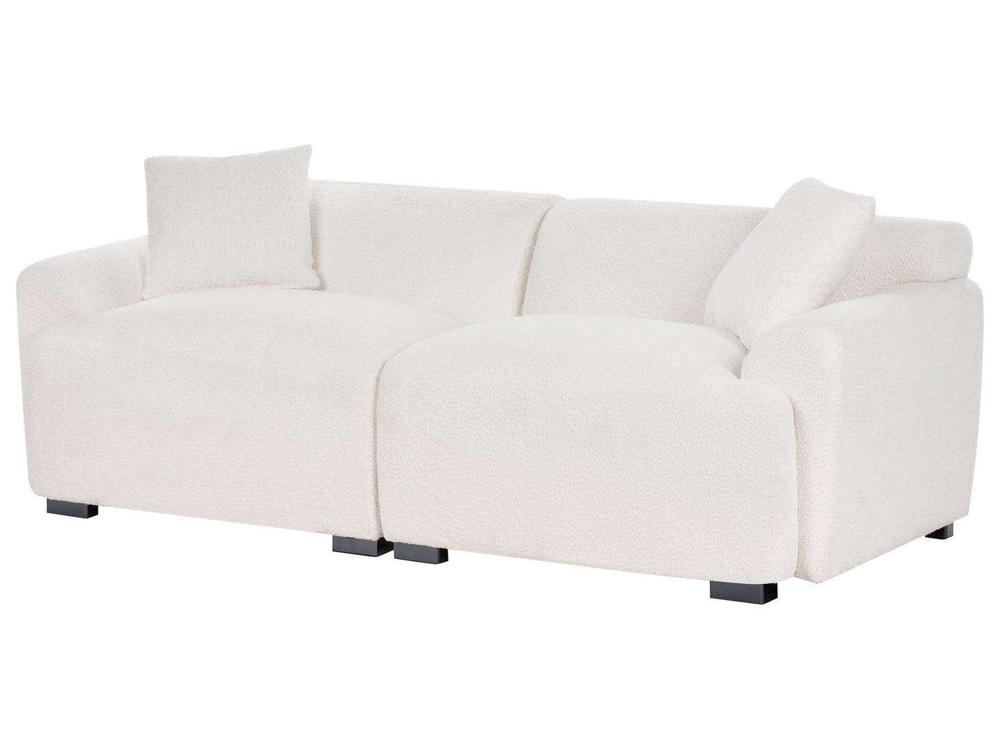 3 Seater Boucle Sofa White KORIO