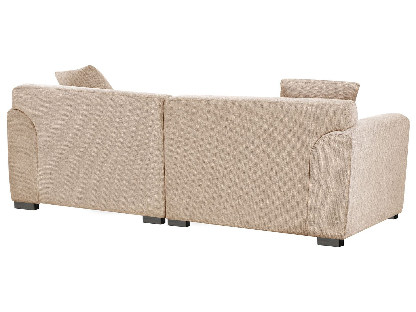 3 Seater Fabric Sofa Beige KORIO
