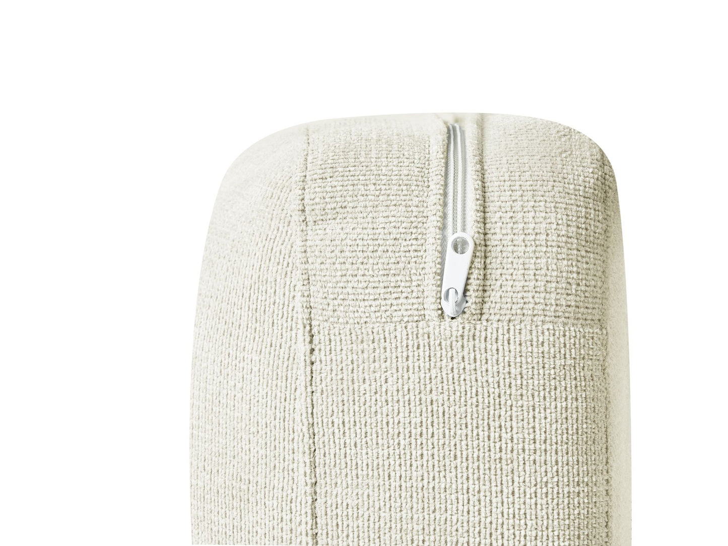 Left Hand Fabric Corner Sofa Off-White MALOY