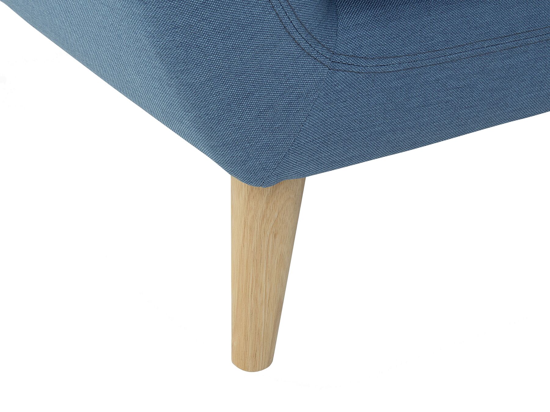 3 Seater Fabric Sofa Blue MOTALA