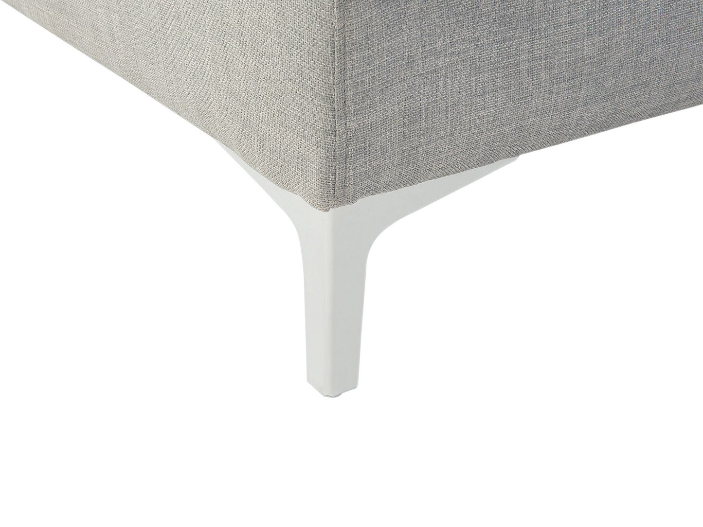Right Hand Fabric Corner Sofa Light Grey KIRUNA