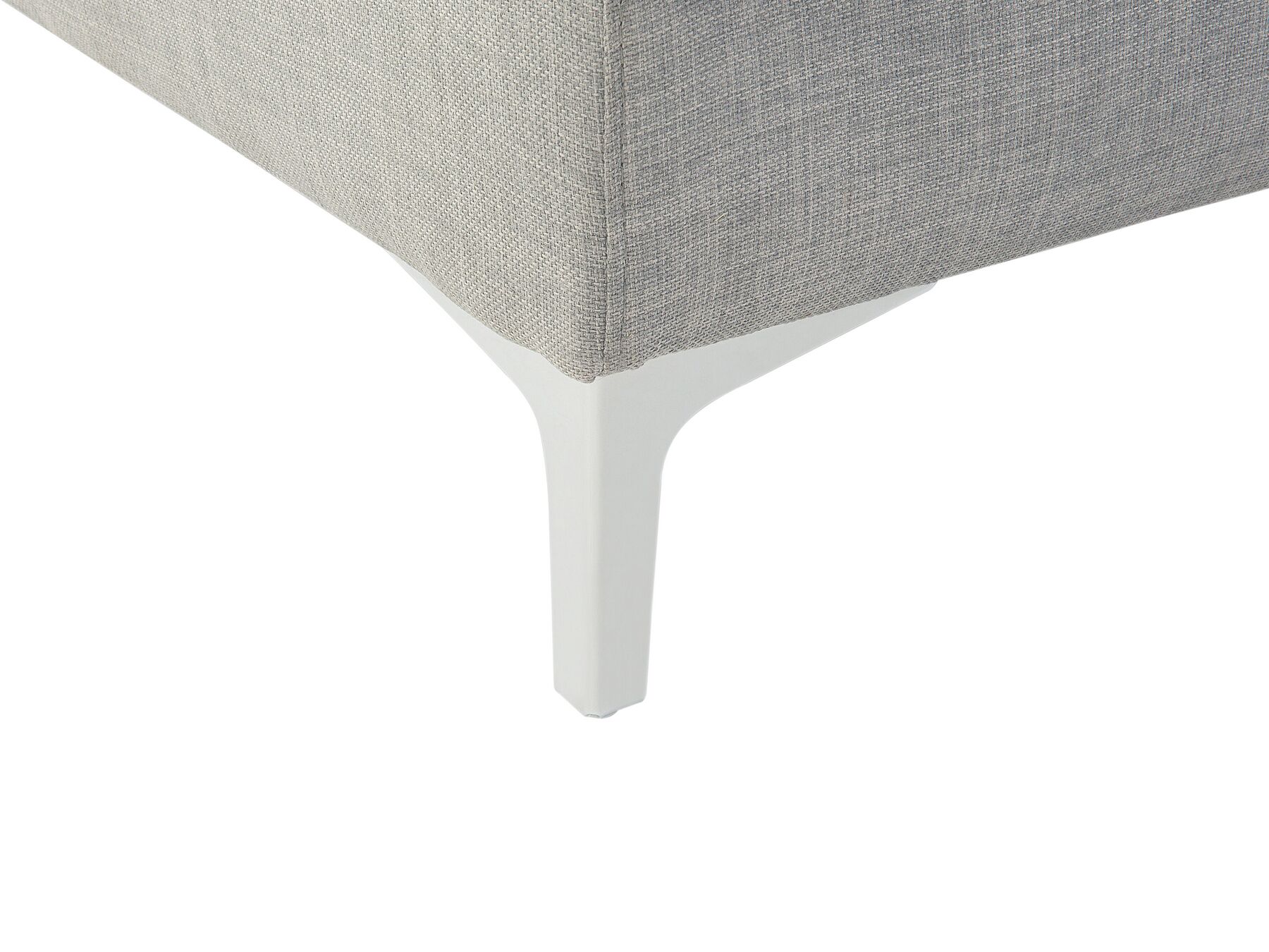 Right Hand Fabric Corner Sofa Light Grey KIRUNA