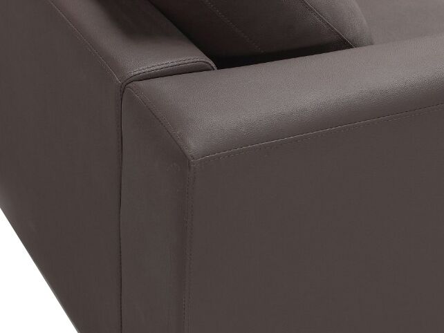 Left Hand Leather Corner Sofa Brown OSLO
