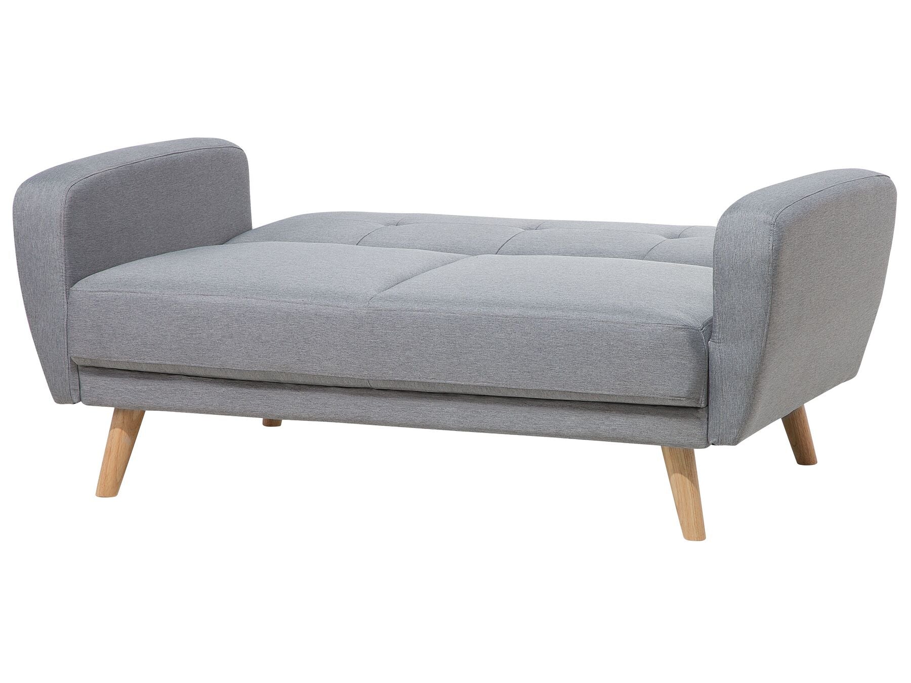 2 Seater Fabric Sofa Bed Grey FLORLI
