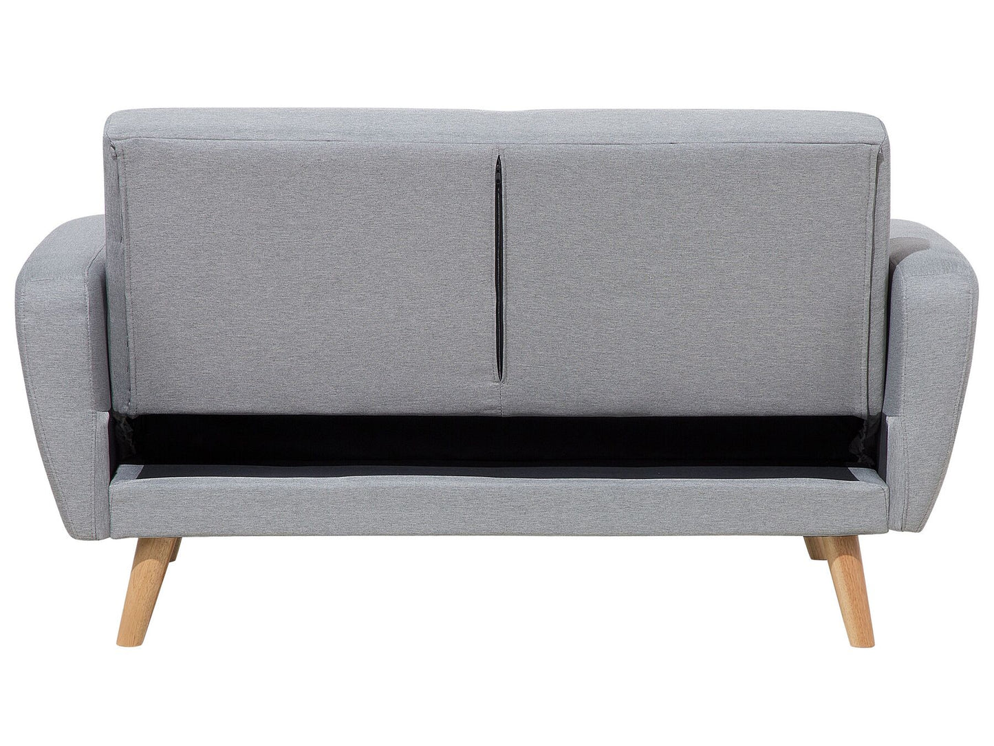2 Seater Fabric Sofa Bed Grey FLORLI