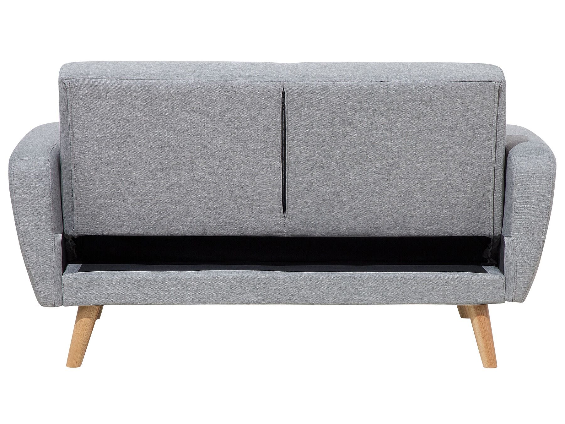 2 Seater Fabric Sofa Bed Grey FLORLI