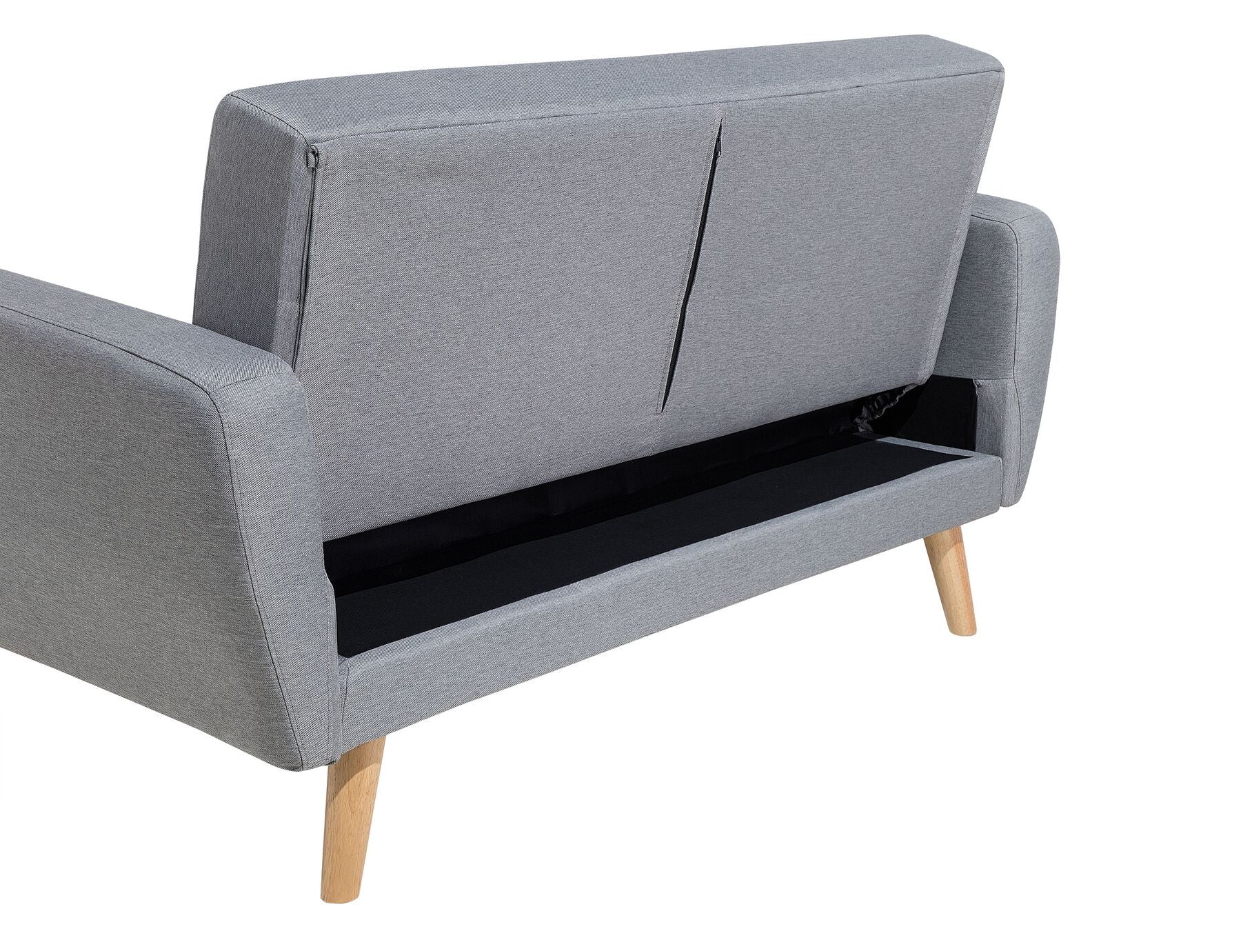 2 Seater Fabric Sofa Bed Grey FLORLI