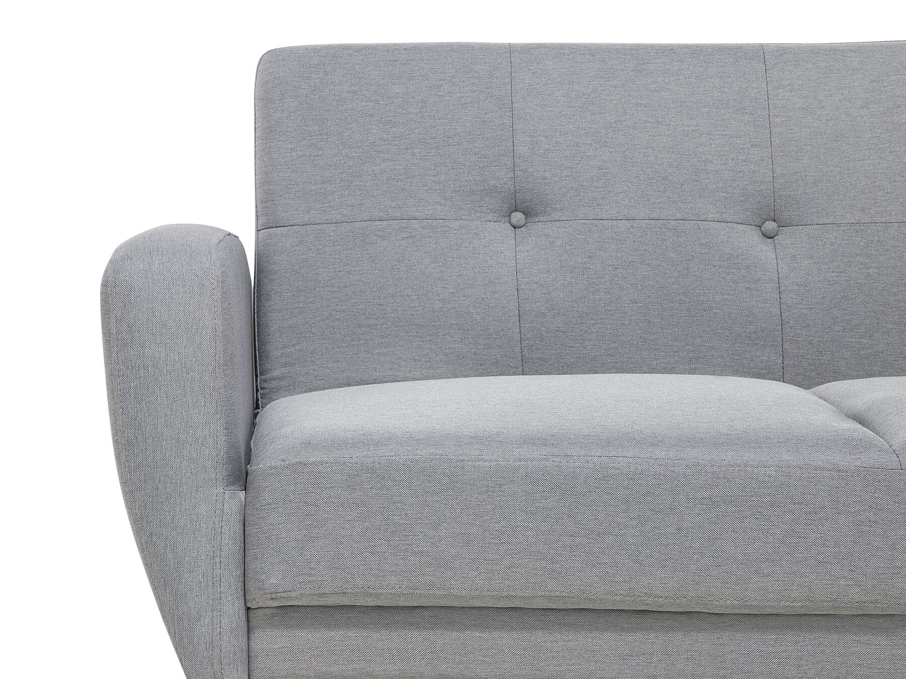 2 Seater Fabric Sofa Bed Grey FLORLI