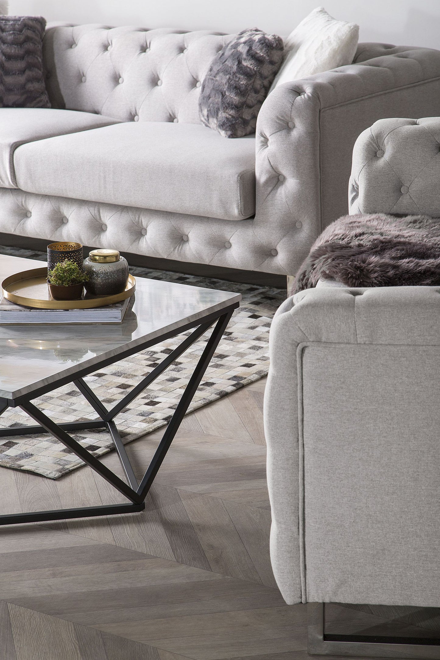 2 Seater Fabric Sofa Beige VISSLAND