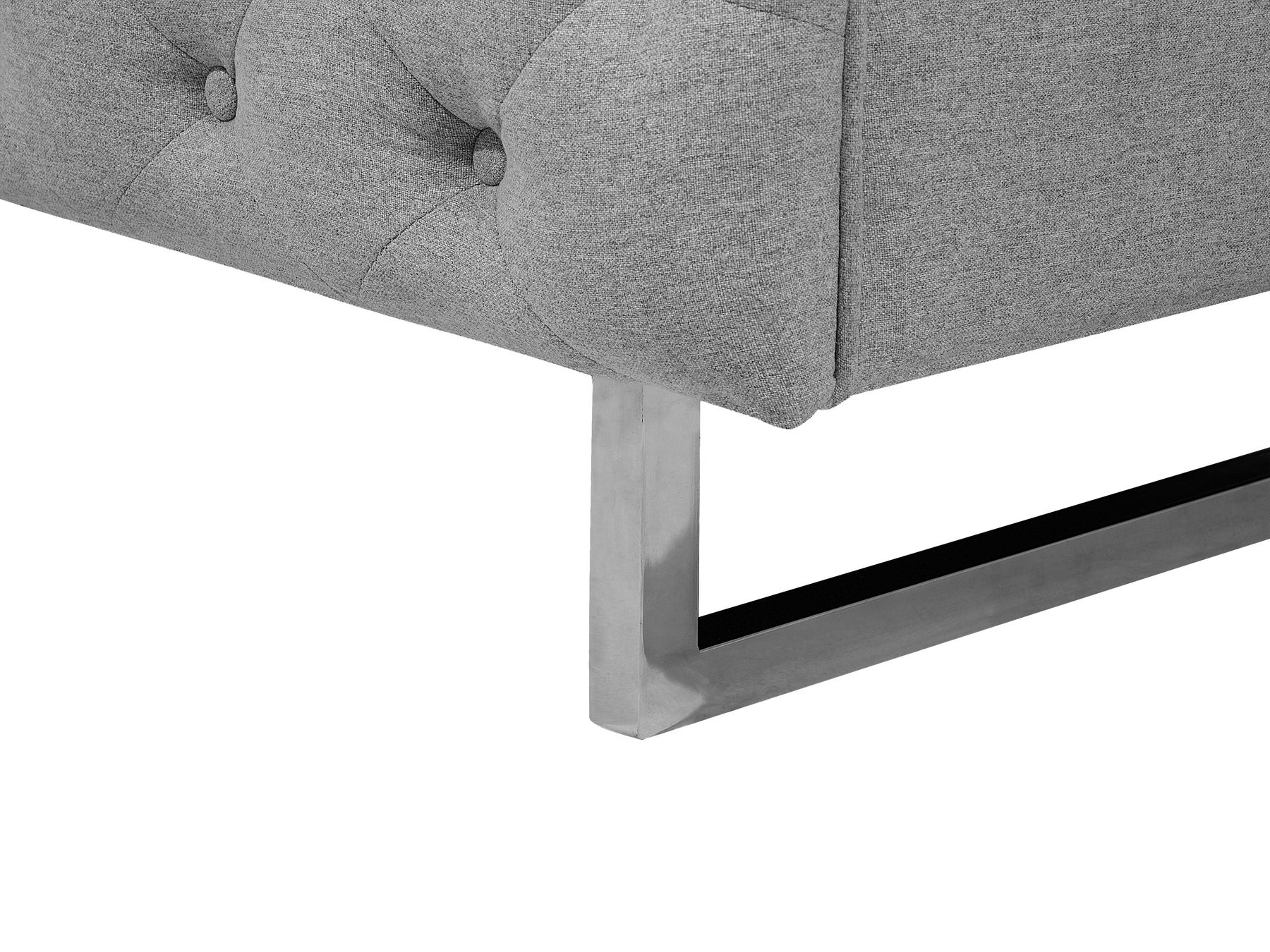 2 Seater Fabric Sofa Grey VISSLAND