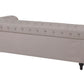 Right Hand Fabric Corner Sofa Beige CHESTERFIELD