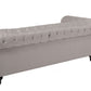 Right Hand Fabric Corner Sofa Beige CHESTERFIELD