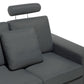 Left Hand Corner Fabric Sofa Dark Grey STOCKHOLM