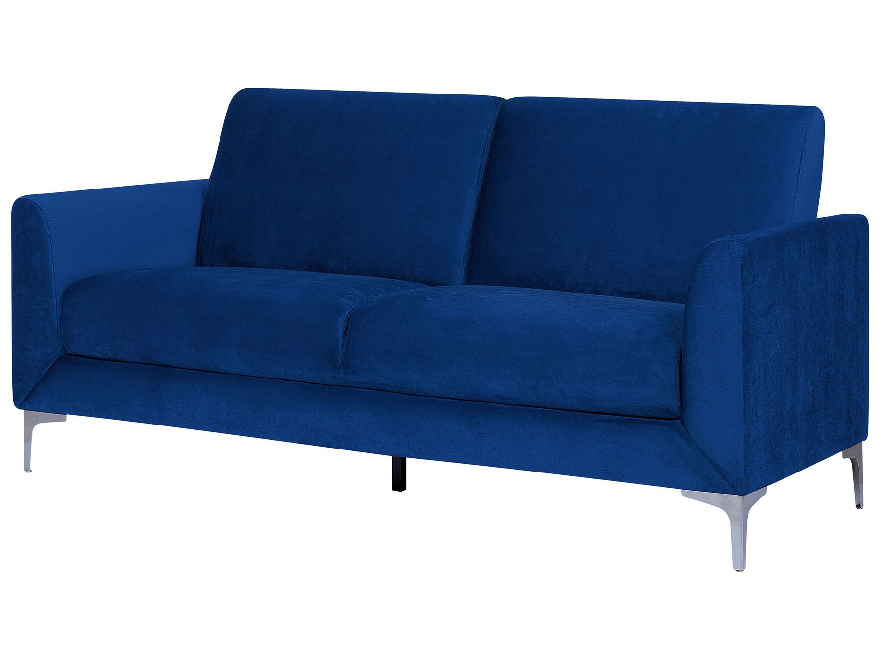 3 Seater Velvet Sofa Navy Blue FENES