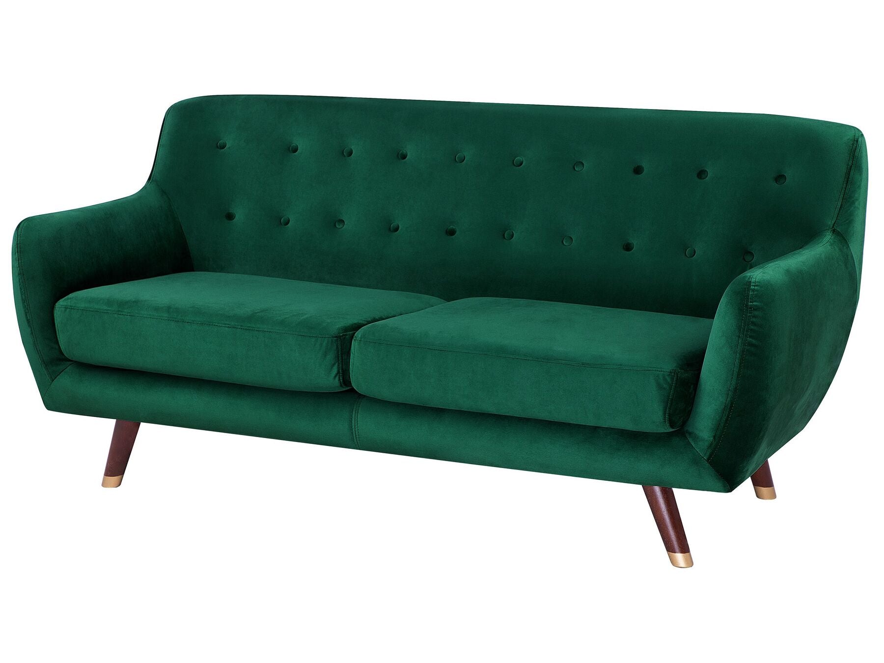 3 Seater Velvet Sofa Emerald Green BODO