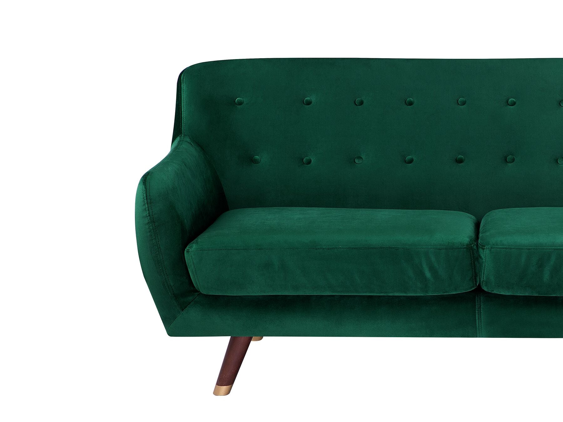3 Seater Velvet Sofa Emerald Green BODO