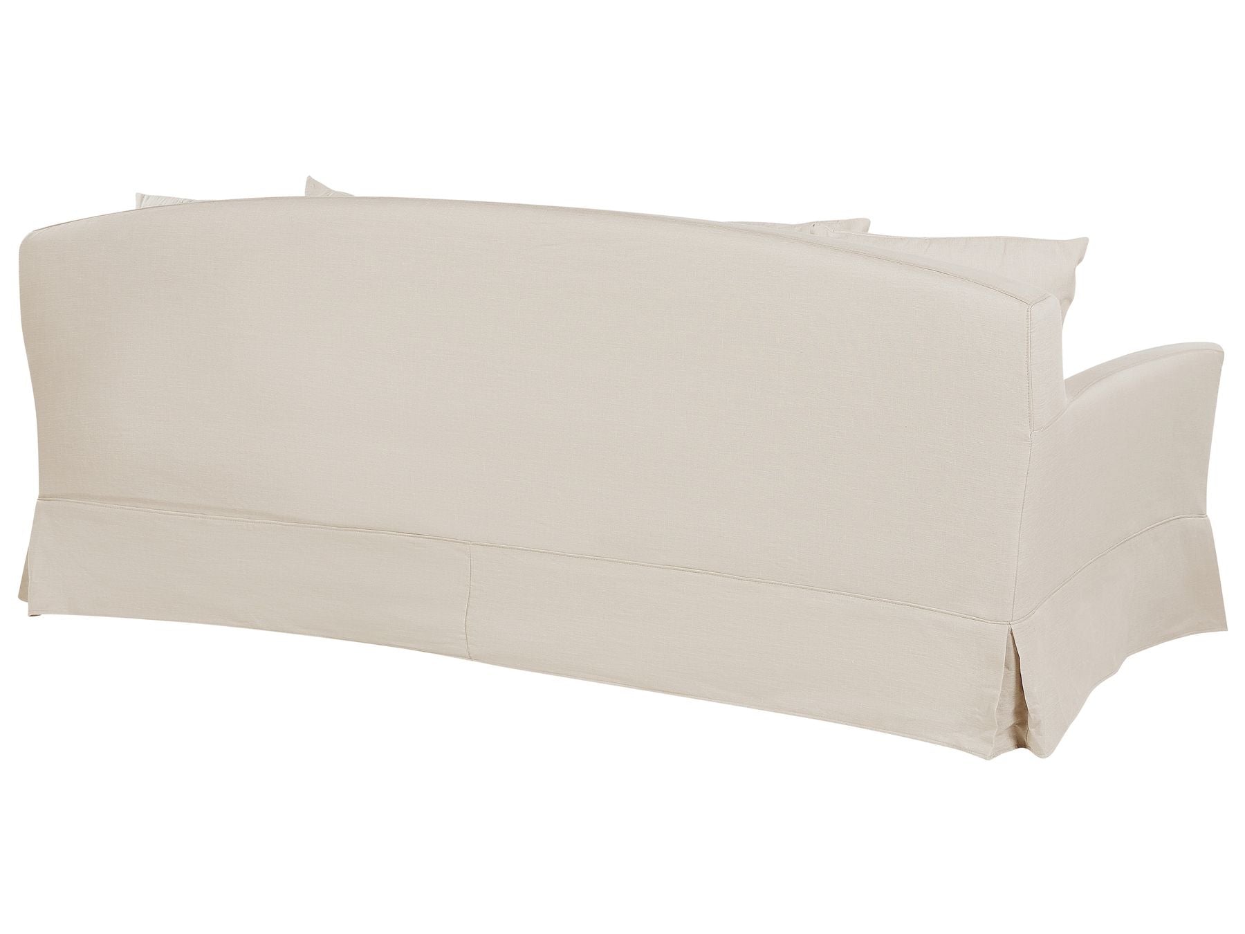 3 Seater Fabric Sofa Beige GILJA
