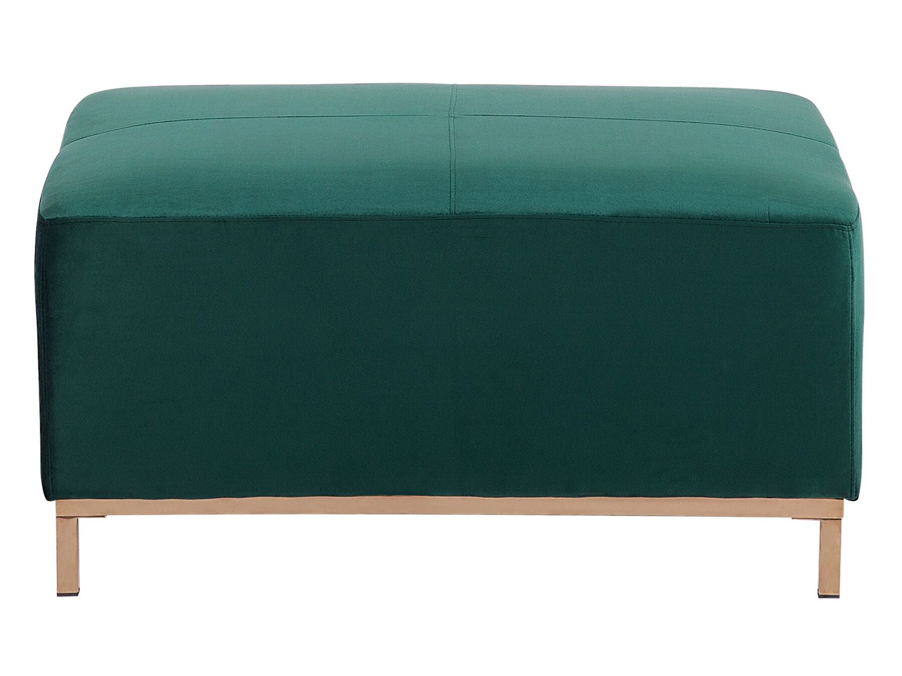 Left Hand Velvet Corner Sofa with Ottoman Emerald Green OSLO
