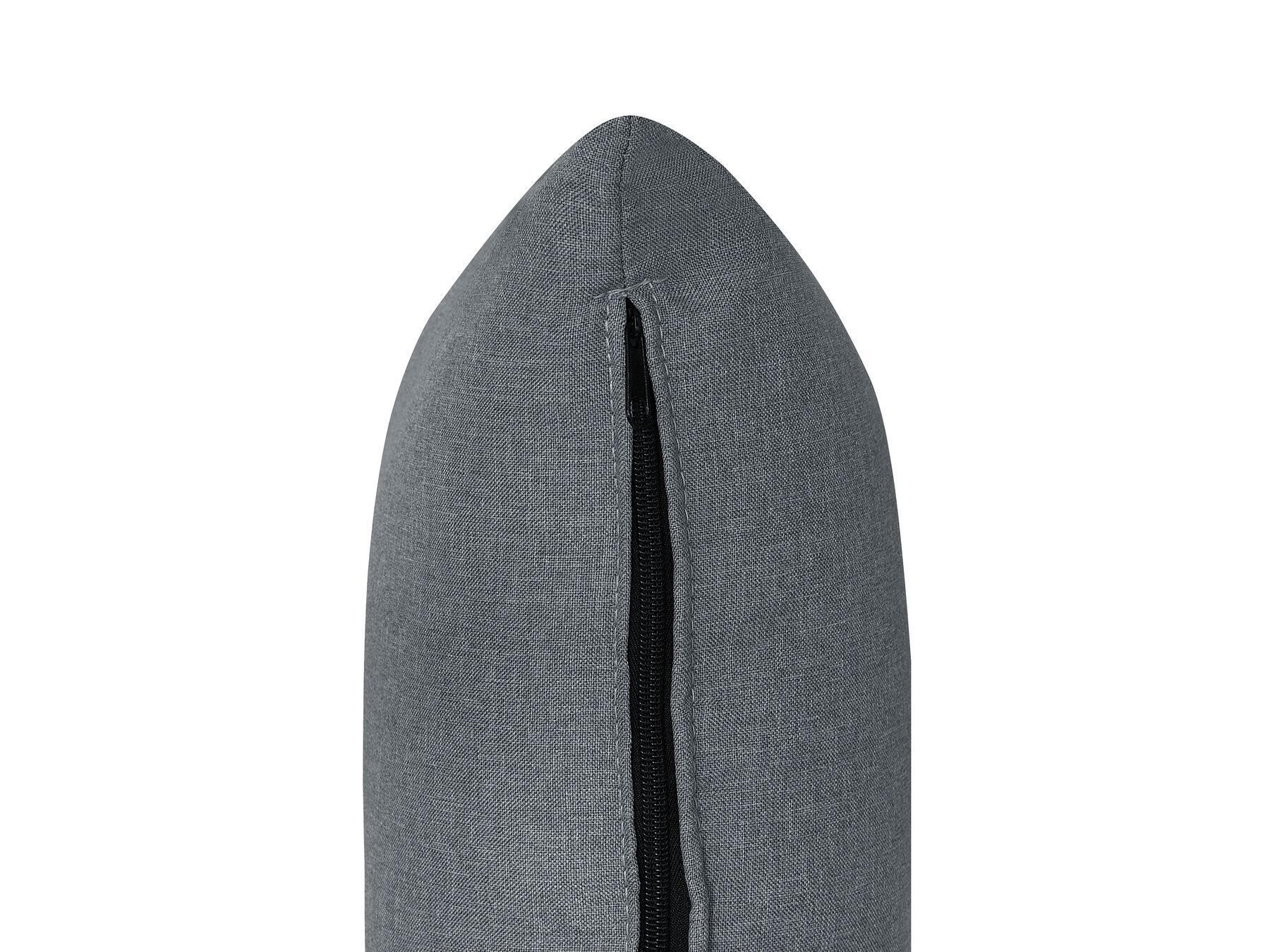 Left Hand Fabric Corner Sofa Dark Grey DOLVA