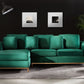 Right Hand Velvet Corner Sofa Emerald Green OSLO
