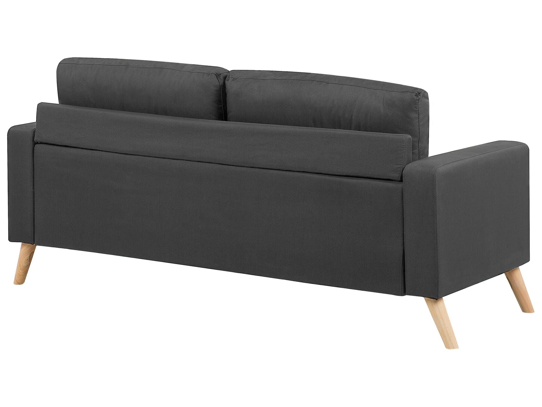 2 Seater Fabric Sofa Dark Grey KALMAR