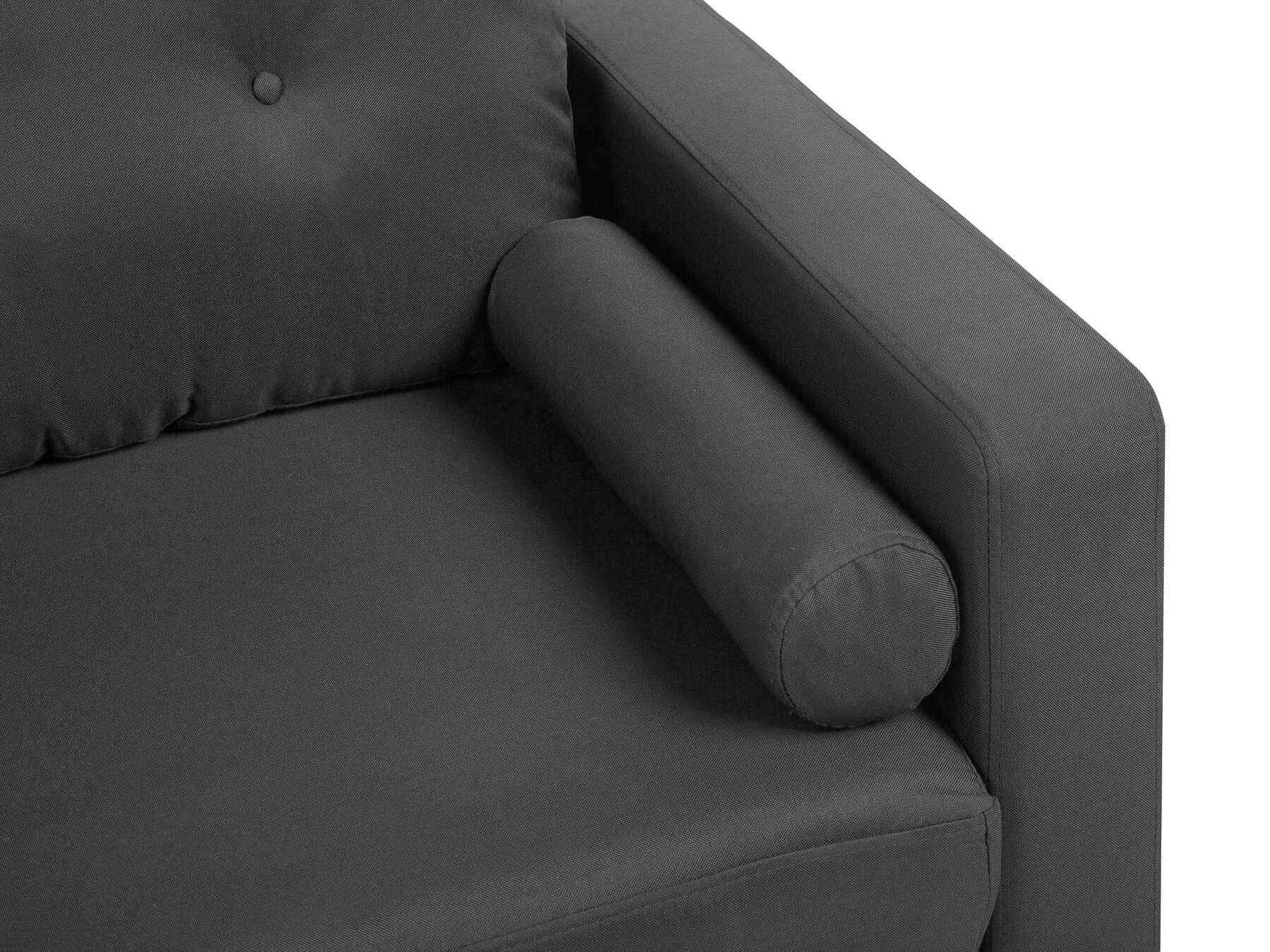 2 Seater Fabric Sofa Dark Grey KALMAR
