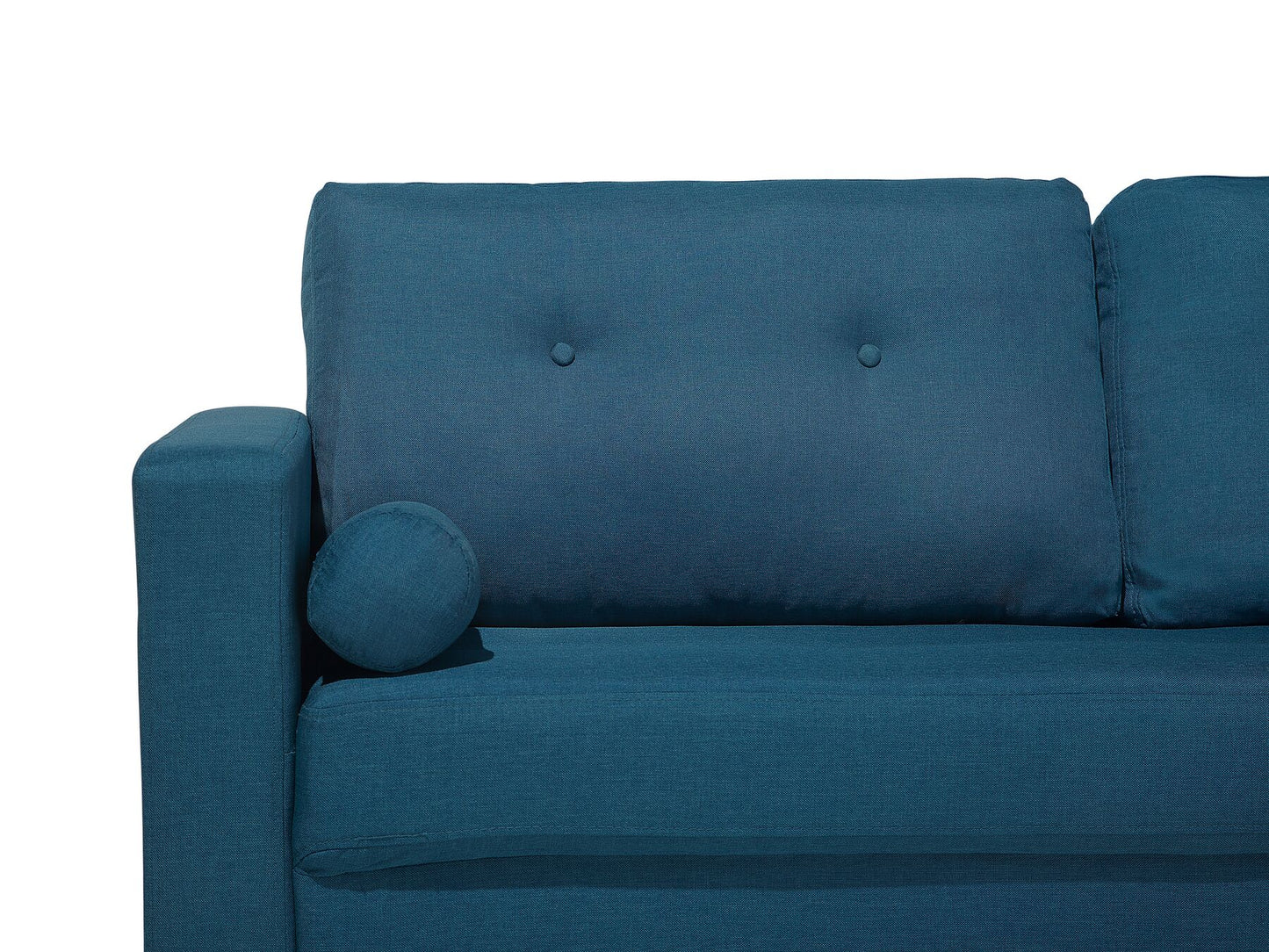 2 Seater Fabric Sofa Blue KALMAR