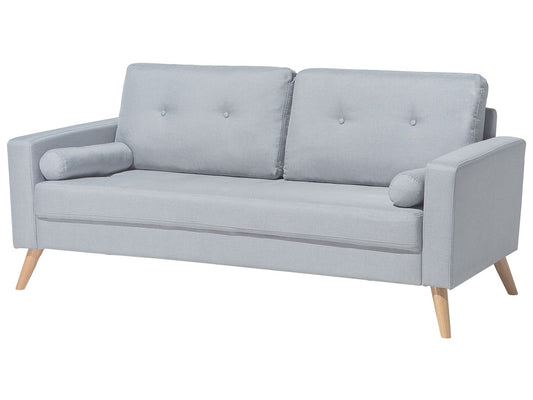 2 Seater Fabric Sofa Grey KALMAR