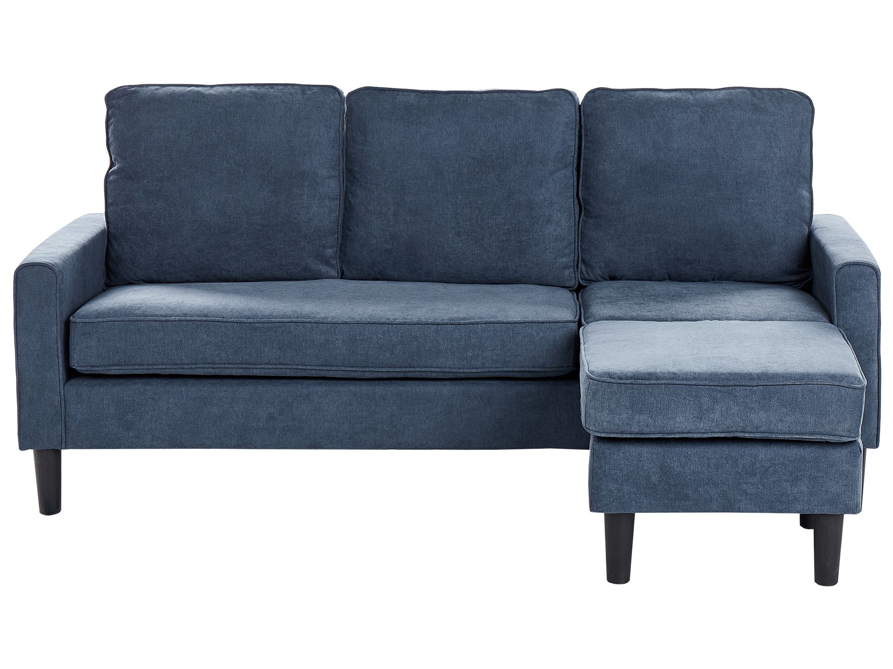 Fabric Sofa with Ottoman Navy Blue AVESTA