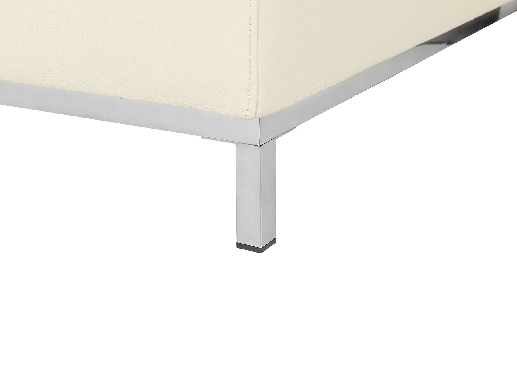Right Hand Leather Corner Sofa Beige OSLO