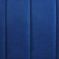 Left Hand Velvet Corner Sofa Navy Blue TIMRA