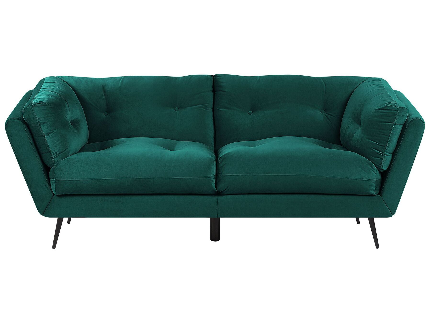 3 Seater Velvet Sofa Green LENVIK