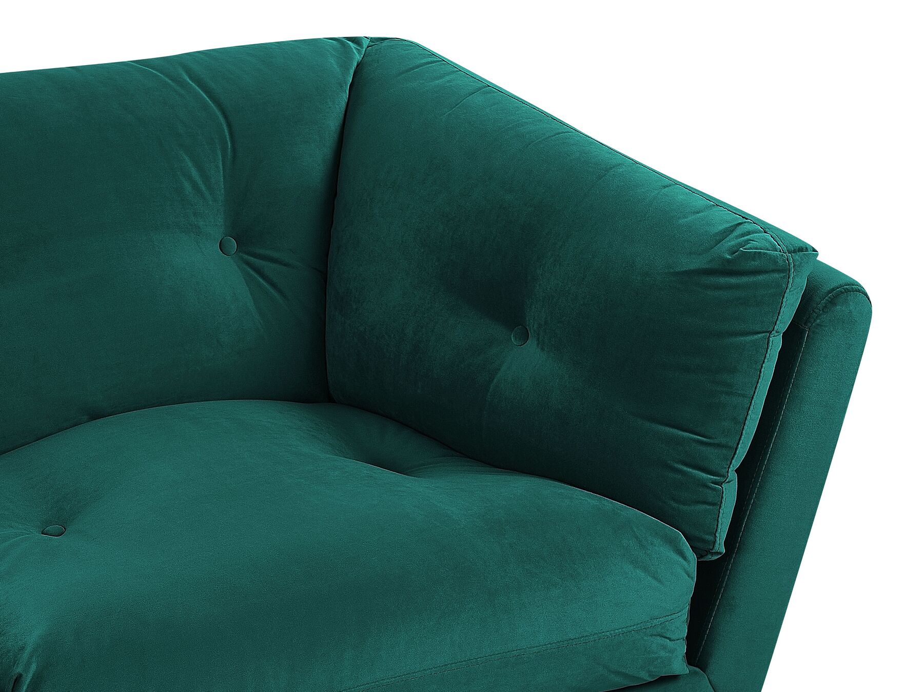 3 Seater Velvet Sofa Green LENVIK