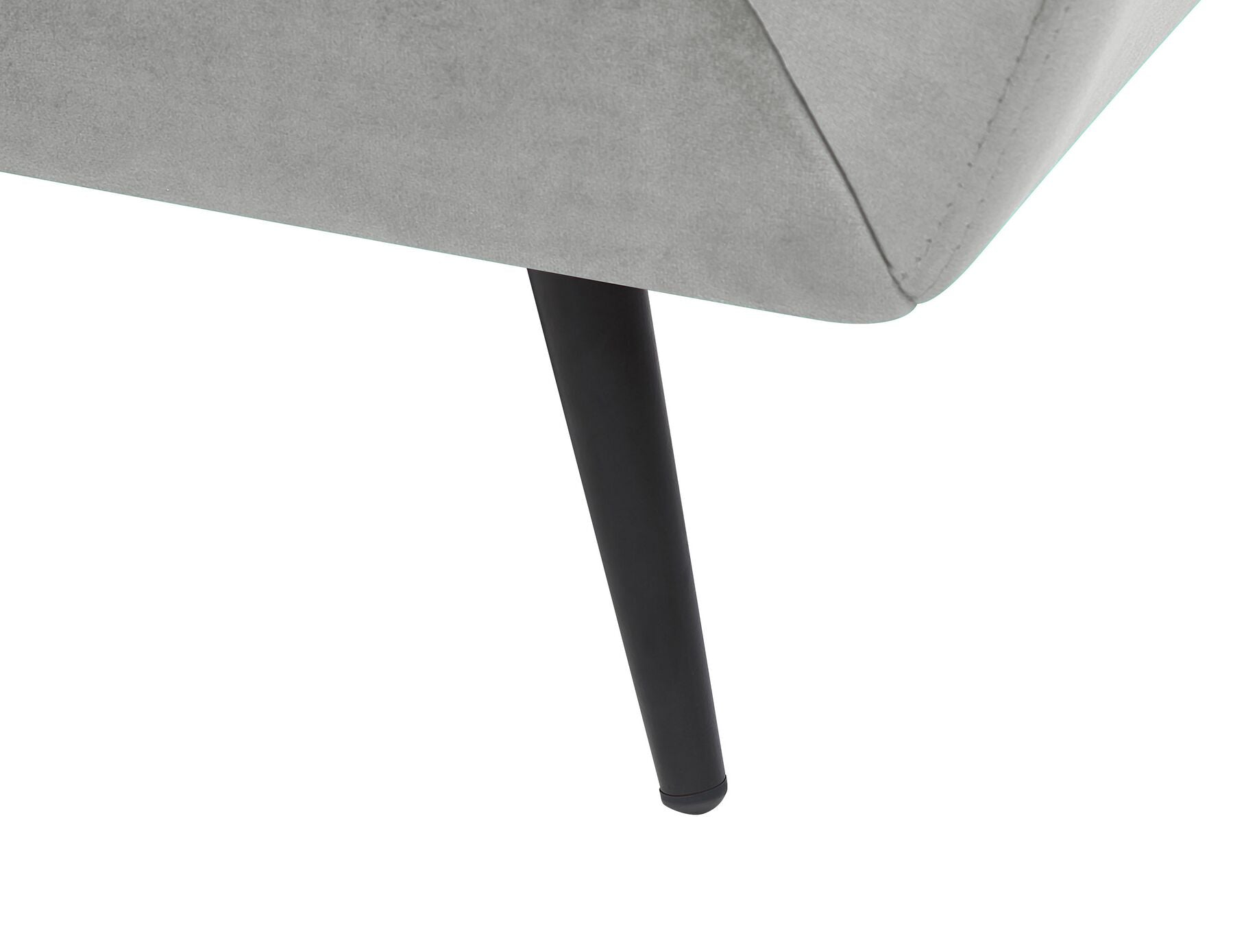 3 Seater Velvet Sofa Grey LENVIK
