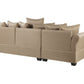 Corner Sofa VIKNA Fabric Beige 3 Seater Right Hand
