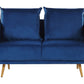2 Seater Velvet Sofa Navy Blue MAURA