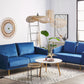 2 Seater Velvet Sofa Navy Blue MAURA