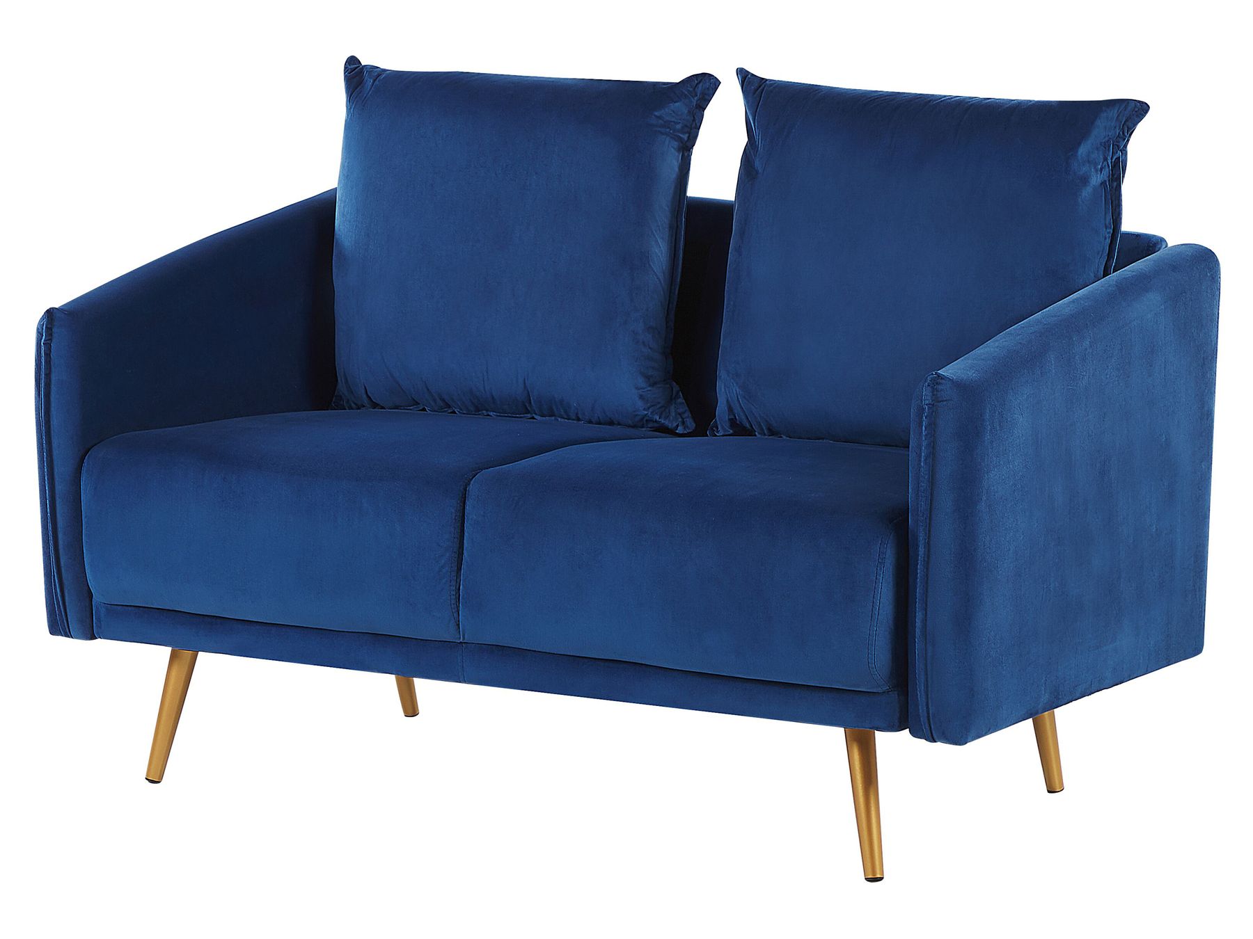 2 Seater Velvet Sofa Navy Blue MAURA